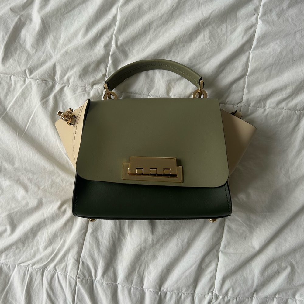 Zac Posen Green Leather Eartha Purse